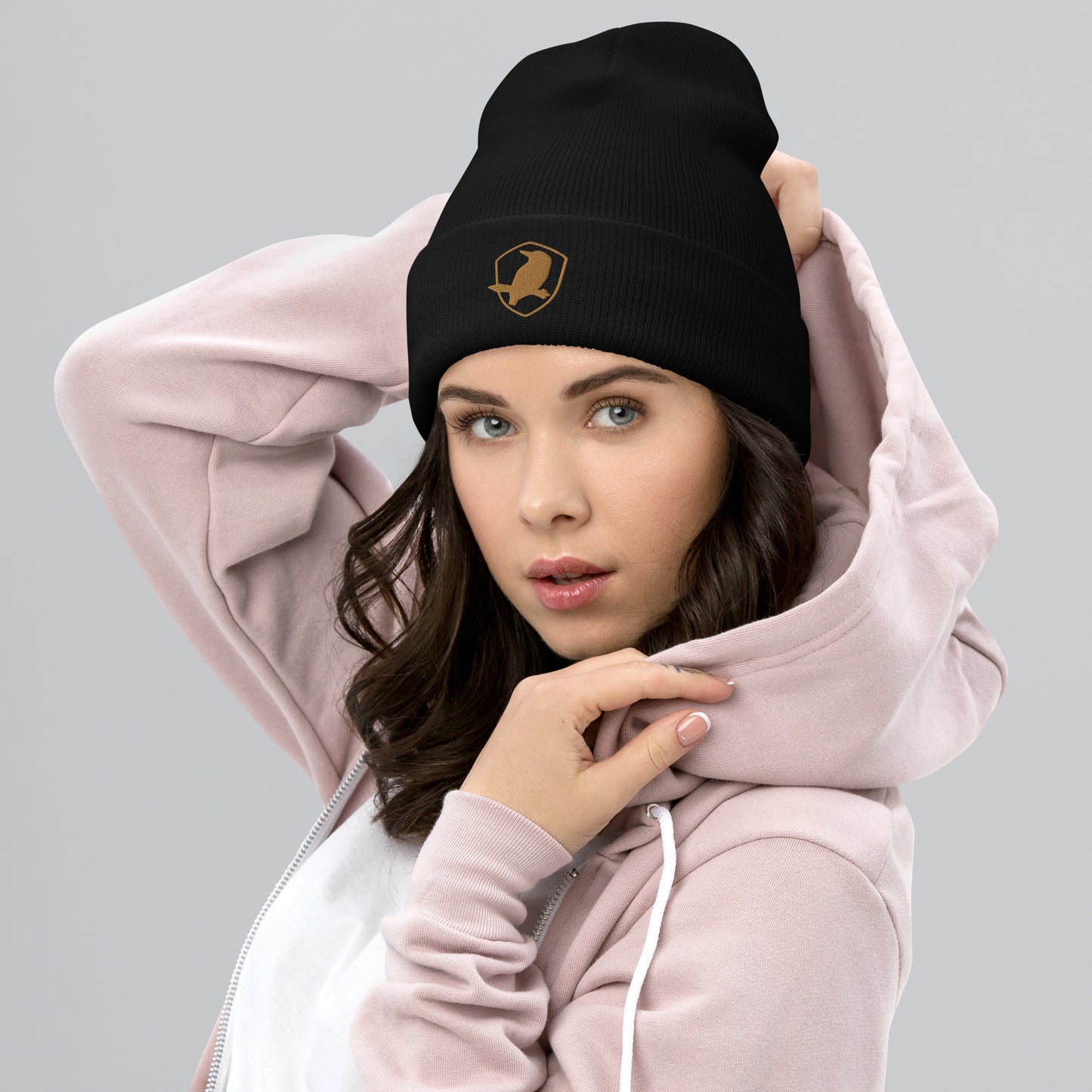 Cuffed Beanie | Signature Crest (Gold)