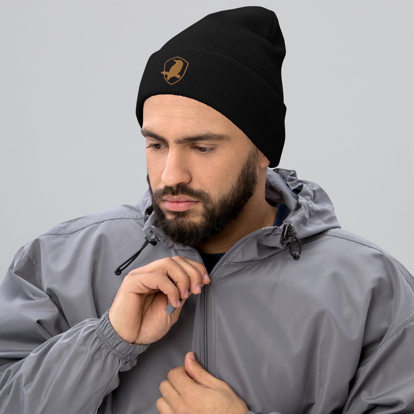 Cuffed Beanie | Signature Crest (Gold)